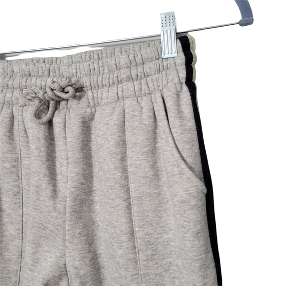 Whiteroom+Cactus Heathered Gray Side Stripe Jogger Sweatpants - Picture 2 of 10